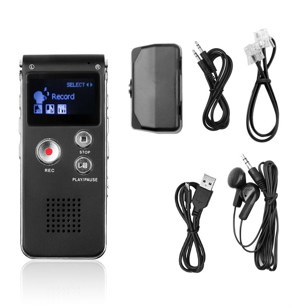 Voice Recorder 8GB Mini Audio Sound MP3 Recorder