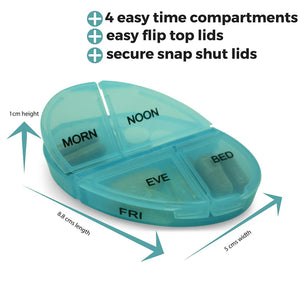 Weekly Pill Organizer Pill Box Travel Pill Case